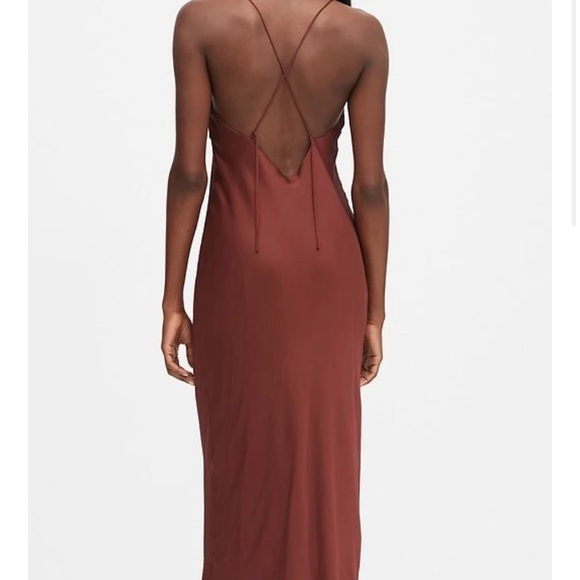 satin slip dress banana republic